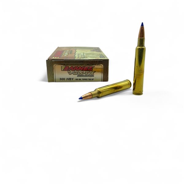 Barnes Vor-tx 300 Wby, 180 Grain Tipped TSX BT Ammunition, 20 Rounds