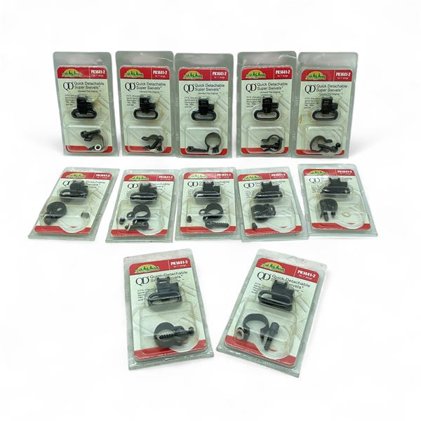 Parklands QD Super Swivels fits One Piece Barrel Band  Remington 740/ 760/ 7600 and Six X 12 Qty