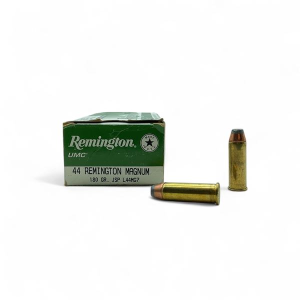 Remington UMC 44 Remington Mag, 180 Grain JSP Ammunition, 50 Rounds