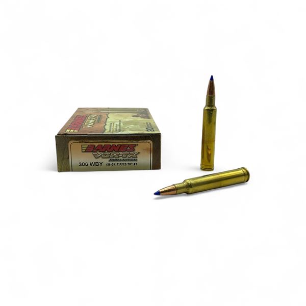 Barnes Vor-tx 300 Wby, 180 Grain Tipped TSX BT Ammunition, 20 Rounds