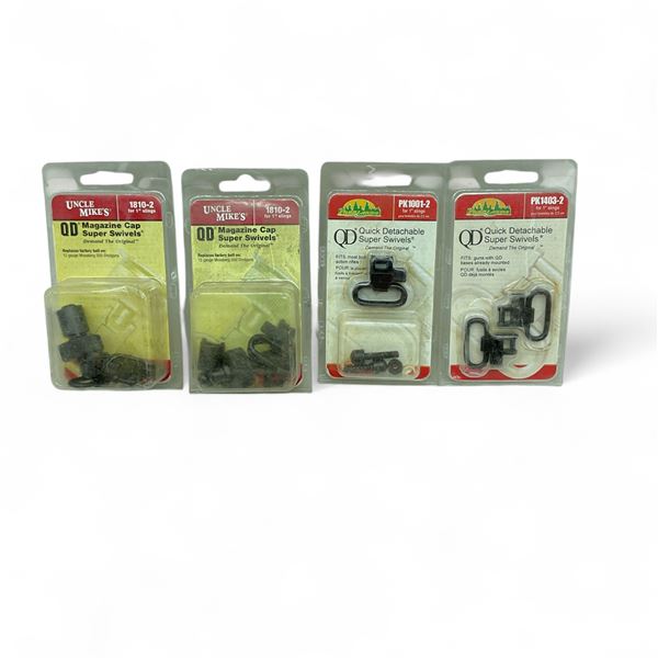 Assorted QD Super Swivels for 12 Ga Mossberg 500 Shotguns, Most Bolt Action Rifles