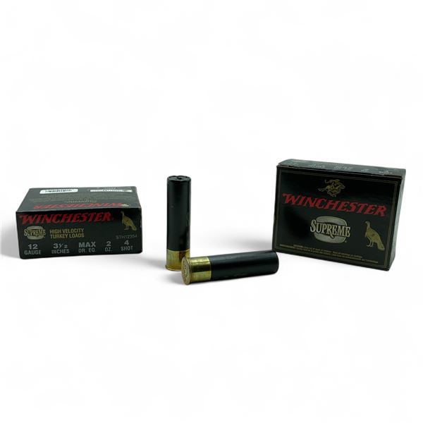 Winchester Supreme High Velocity Turkey Loads 12 Ga, 3-1/2", 2 oz, #4 Shot Ammunition, 20 Rounds