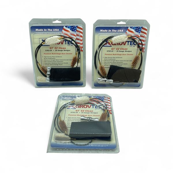 Grovtec EZ Clean Bore Cleaner for 20 Ga Shotguns X 3 Qty