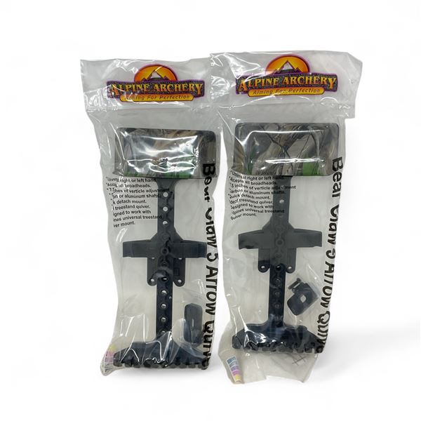 Alpine Archery Bear Claw 5 Arrow Quiver X 2 Qty