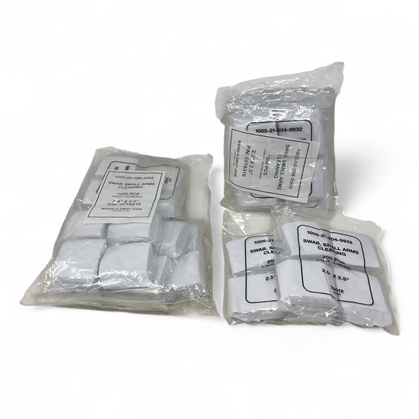 Small Arms Cleaning Patches 2.5" X 2.5", 2000 Qty