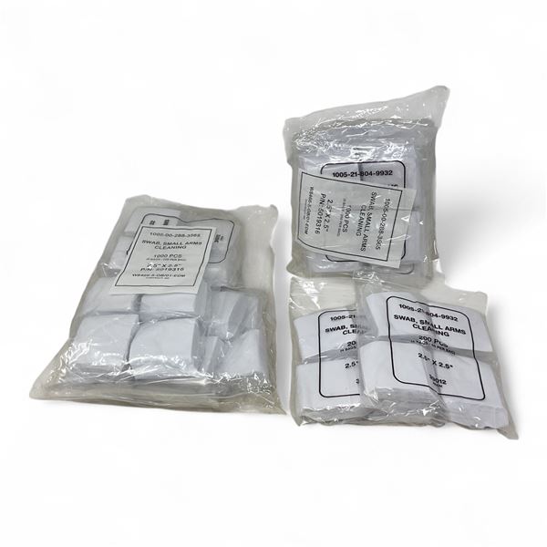 Small Arms Cleaning Patches 2.5" X 2.5", 2000 Qty