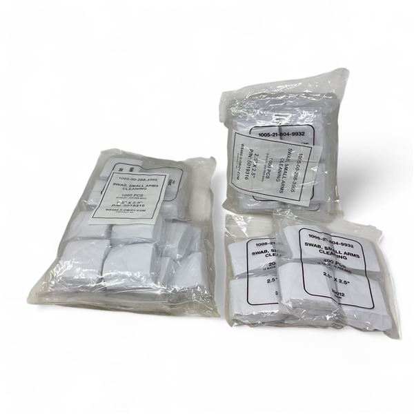 Small Arms Cleaning Patches 2.5" X 2.5", 2000 Qty