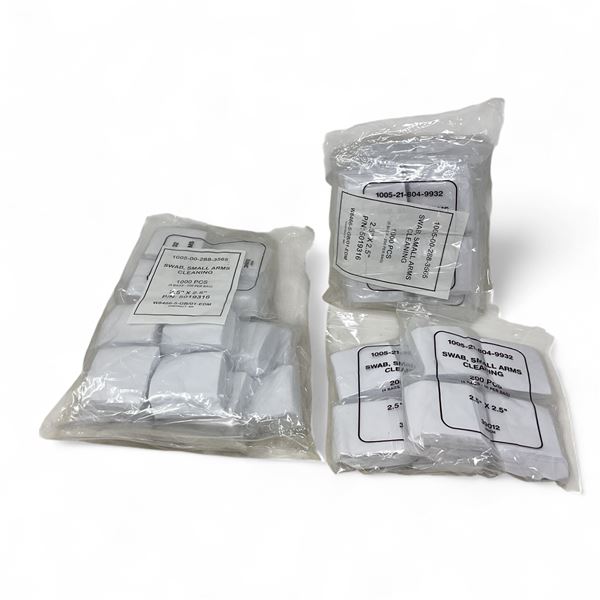 Small Arms Cleaning Patches 2.5" X 2.5", 2000 Qty