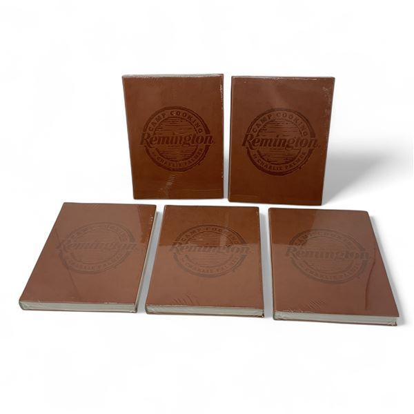 Remington 'Camp Cooking' Leather Bound, Illustrated Book by Charlie Palmer, 269 Pages X 5 Qty