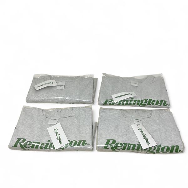 Remington Logo T-Shirts, Grey Size Large X 4 Qty