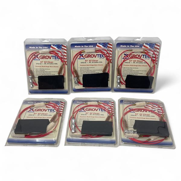 Grovtec EZ Clean Bore Cleaner for 50/ 54 Cal Rifle X 6 Qty, New