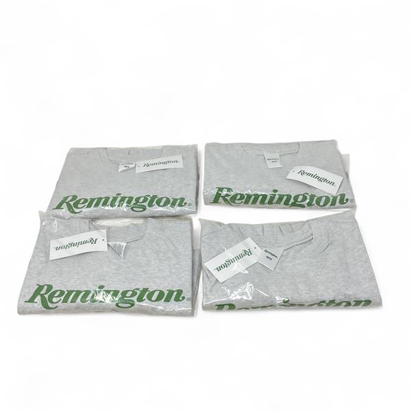 Remington Logo T-Shirt, Grey Size Medium X 4 Qty