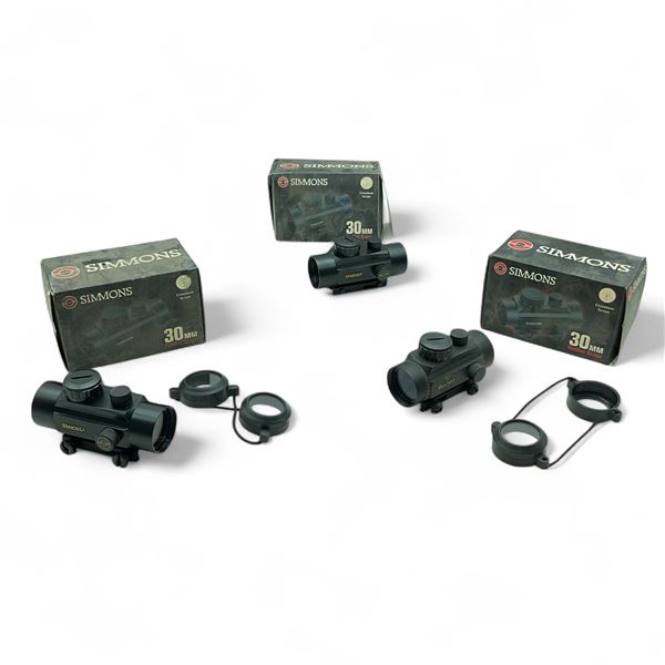 Simmons 30 mm 3 Dot Crossbow Reticle Optic X 3 with Mounting Rail