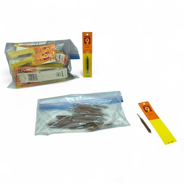 Hoppe's Bronze Brush for 410 Bore X Approx 41 Qty and Hoppe's Bronze Brush for 30 Cal X Approx 33