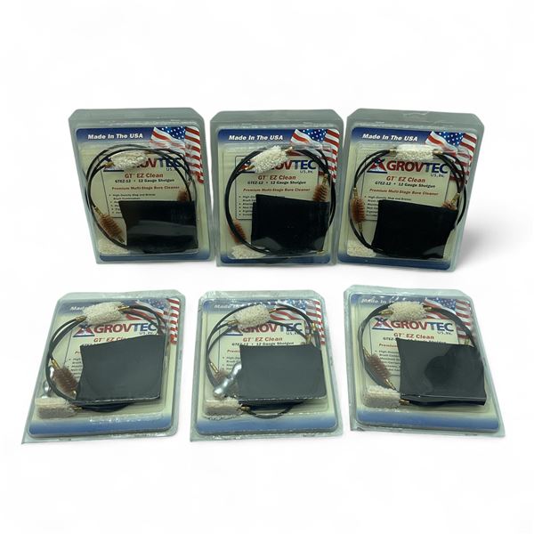 GrovTec GT EZ Clean Multi-Stage Bore Cleaner for 12 Ga Shotgun X 6 Qty