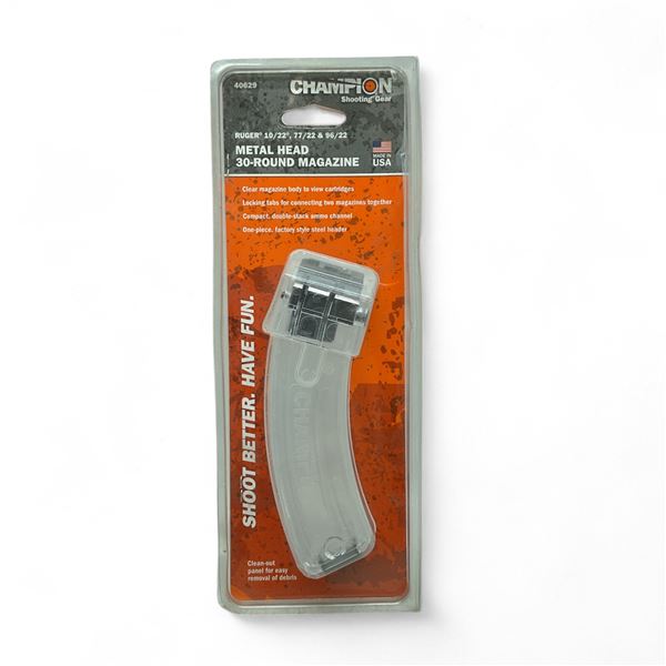 Champion Ruger 10/22, 77/22, 96/22, Metal Head 30 Round Magazine