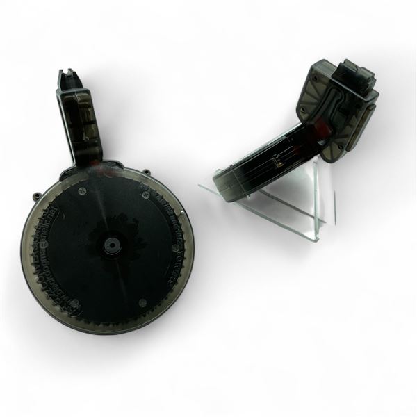 Black Dog Machine Puma AR-15 .22 Conversion Drum Magazine, Pinned to 10 Rounds X 2 Qty