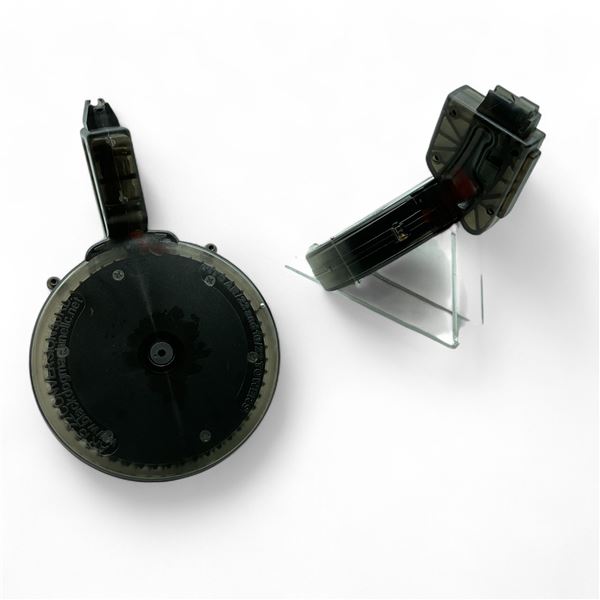 Black Dog Machine Puma AR-15 .22 Conversion Drum Magazine, Pinned to 10 Rounds X 2 Qty