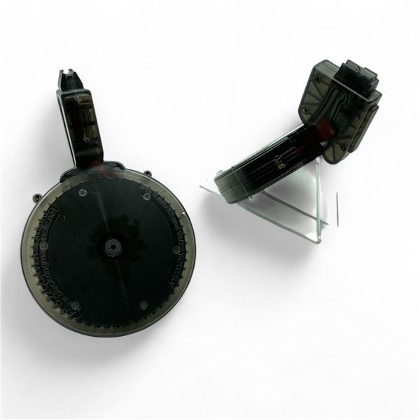 Black Dog Machine Puma AR-15 .22 Conversion Drum Magazine, Pinned to 10 Rounds X 2 Qty