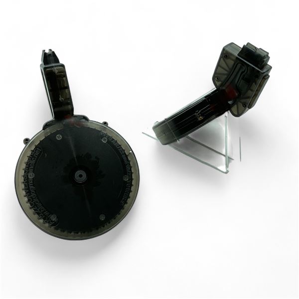 Black Dog Machine Puma AR-15 .22 Conversion Drum Magazine, Pinned to 10 Rounds X 2 Qty