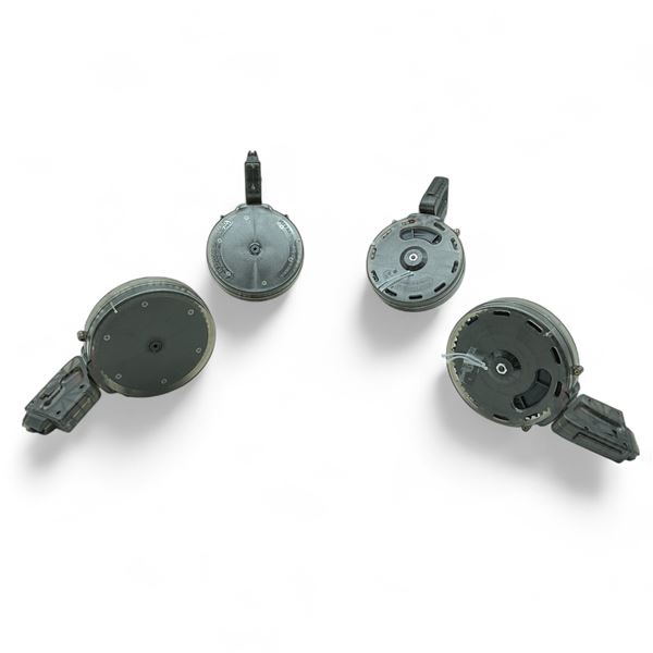 Black Dog Machine Puma AR-15 .22 Conversion Drum Magazine, Pinned to 10 Rounds X 4 Qty