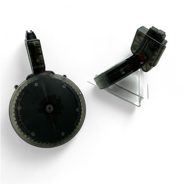 Black Dog Machine Puma AR-15 .22 Conversion Drum Magazine, Pinned to 10 Rounds X 2 Qty