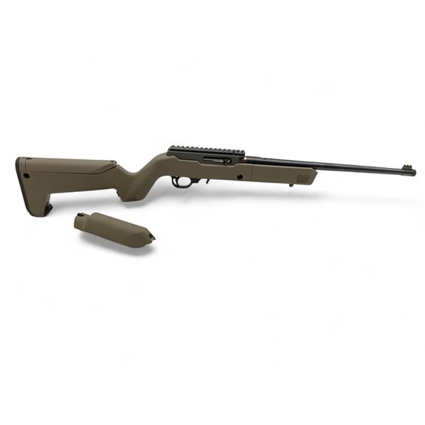 Flethcher Rifle Works Take Down Open Top 10/22 Semi Auto Rifle .22LR 16" Barrel Tan Magpul X22 Stock