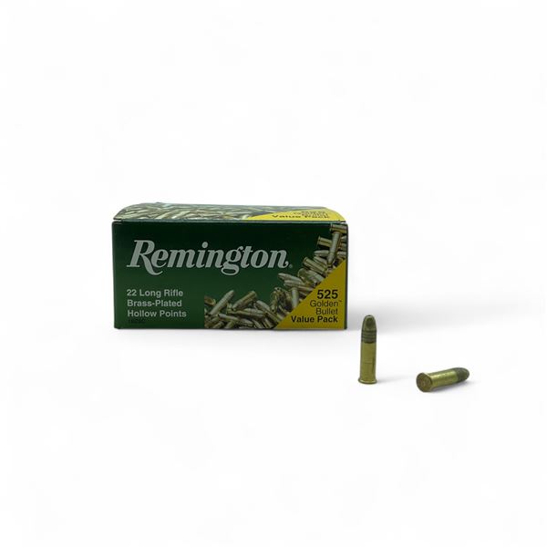 Remington Golden Bullet Value Pack .22 LR, 36 Grain LRN HP Ammunition, 525 Rounds