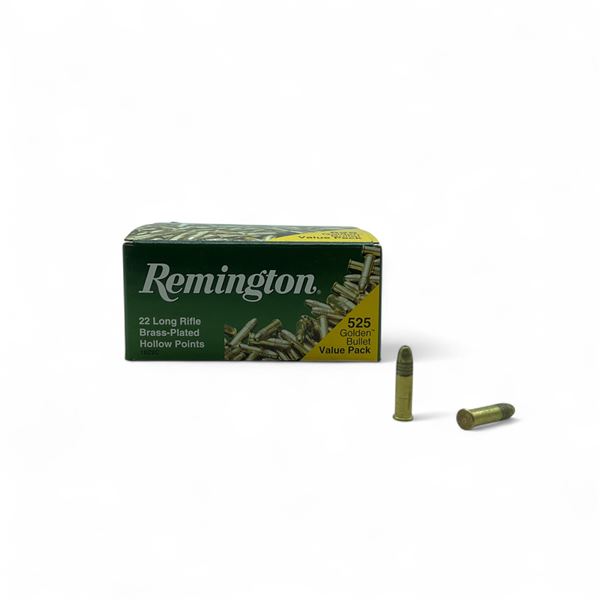 Remington Golden Bullet Value Pack .22 LR, 36 Grain LRN HP Ammunition, 525 Rounds