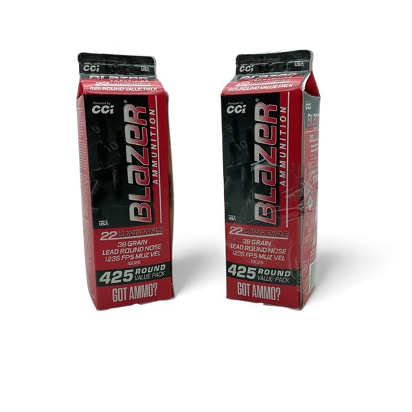 CCI Blazer .22 LR, 38 Grain LRN Ammunition, 850 Rounds