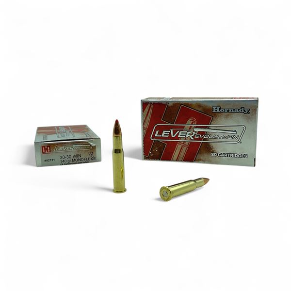 Hornady LeveRevolution 30-30 Win, 140 Grain MonoFlex Ammunition, 40 Rounds