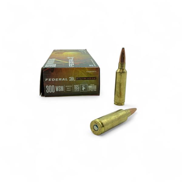 Federal Fusion 300 WSM, 165 Grain Bonded Soft Point Ammunition, 20 Rounds