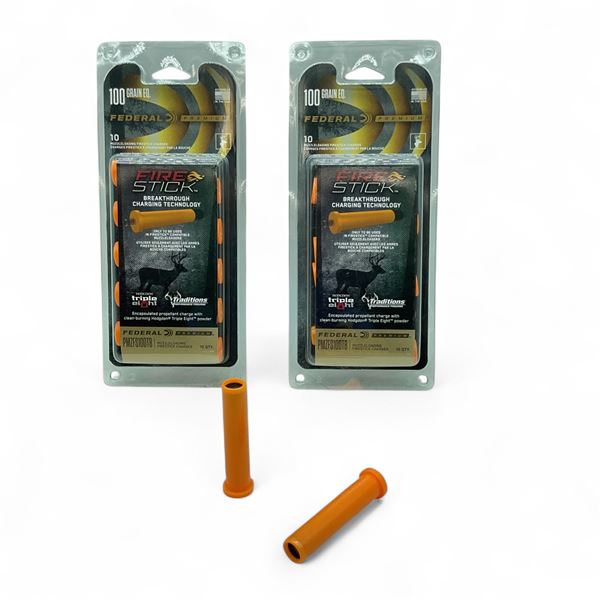Federal Premium Fire Stick 100 Grain EQ Muzzleloading Firestick Charges, 20 Qty