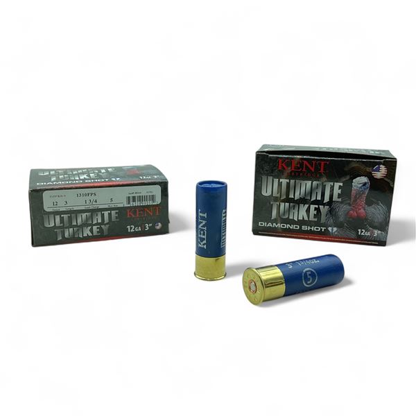 Kent Ultimate Turkey 12 Ga, 3", 1-3/4 oz, #5 Diamond Shot Ammunition, 20 Rounds