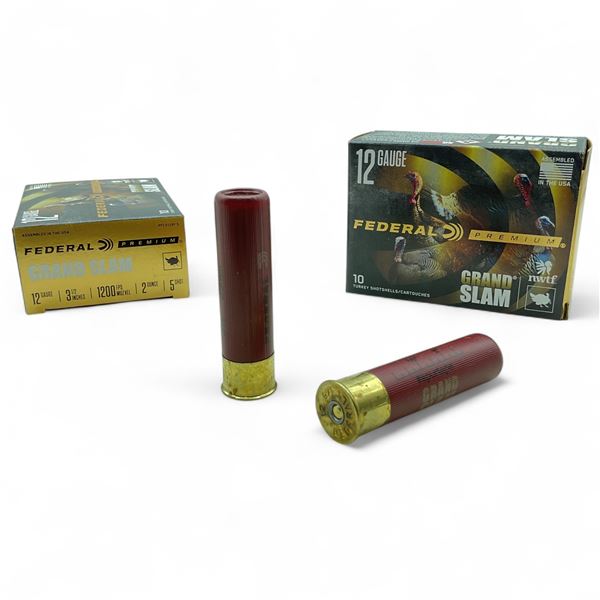 Federal Premium Grand Slam 12 Ga, 3-1/2", 2 oz, #5 Shot Ammunition, 20 Rounds