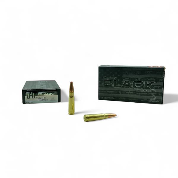 Hornady Black 7.62x39, 111 Grain MFX Ammunition, 40 Rounds