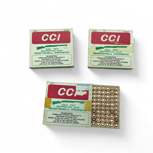 CCI 157 Remington Size Shot Shell Primers, Approximately 248 Qty