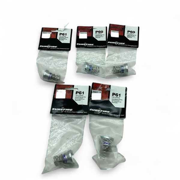 Sure Fire P61 and P60 Lamp/ Reflector Assembly for Six-volt Weapon Lights X 4 Total Qty