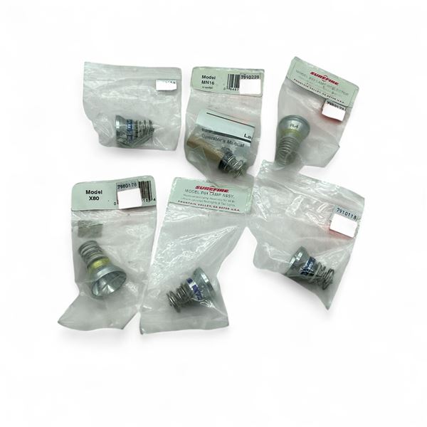 Assorted Sure Fire Lamp/ Reflector Assembly X 6 Qty
