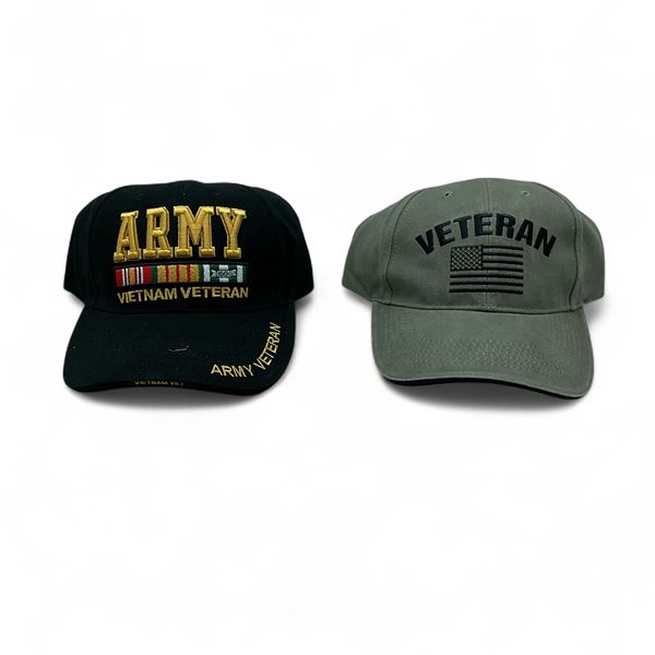 Rothco U.S.A Veteran Hat & Rothco Army Vietnam Veteran Hat, OSFM