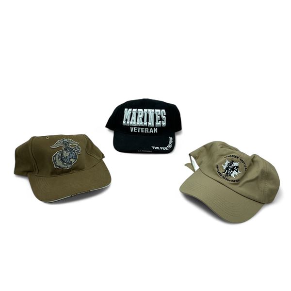 Rothco Marines Veteran Hat, Rothco U.S Marines Hat and Canadian Tactical Officers Association Hat