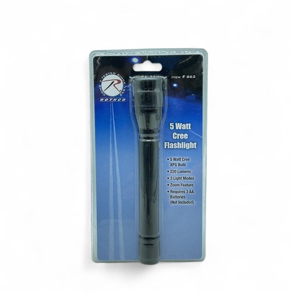 Rothco 5 Watt Cree Flashlight, 220 Lumens
