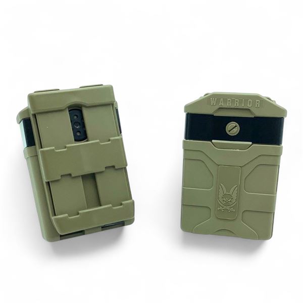 Warrior Assault Systems Polymer M4 Style, 5.56mm Mag Pouch, Dark Earth X 2 Qty