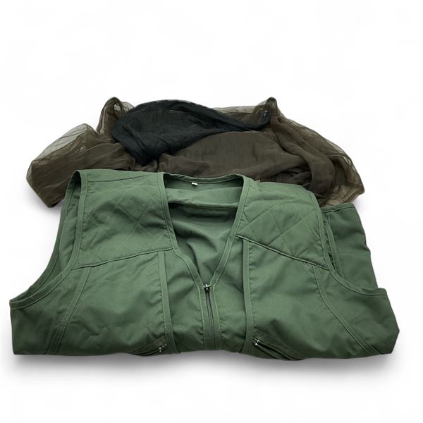 Hunting Vest, Size: Extra-Large and Bug Jacket, Size: Large