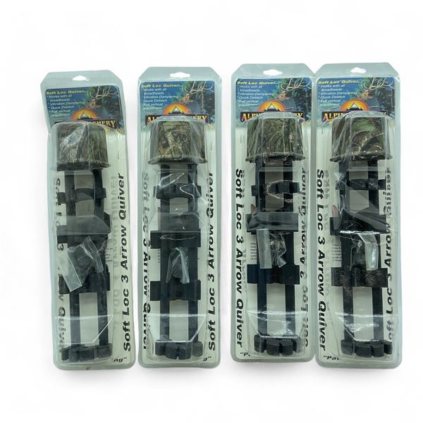 Alpine Archery Soft Loc 3 Arrow Quiver in Mossy Oak Obsession X 4 Qty