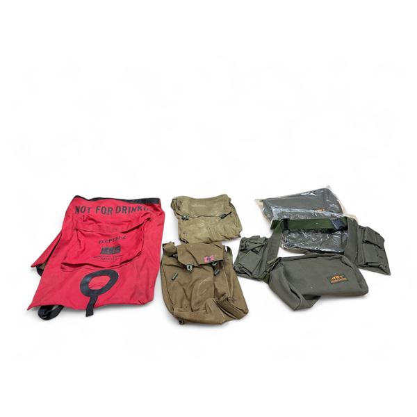Parklands Tactical Fanny Pack X 3, Small Canvas Backpack X 2 and Liquids Backpack
