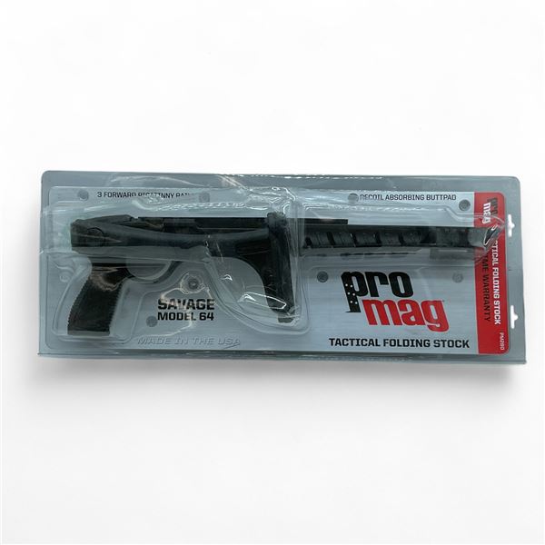 ProMag Tactical Folding Stock for Savage Model 64, Black