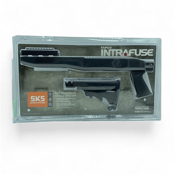 Tapco Intrafuse SKS Stock System with Spike Bayonet Cut, Blk