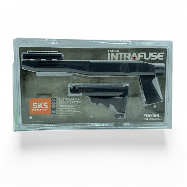 Tapco Intrafuse SKS Stock System with Spike Bayonet Cut, Blk