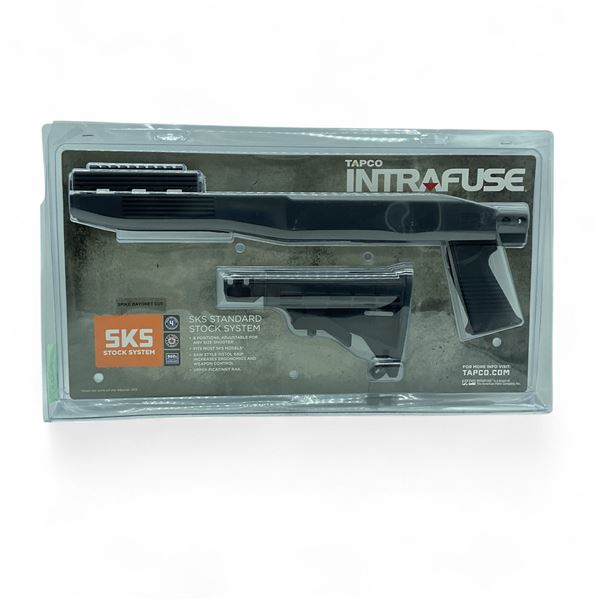 Tapco Intrafuse SKS Stock System with Spike Bayonet Cut, Blk